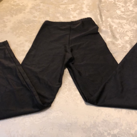 AMERICAN APPAREL SIZE SMALL - SHINY BLACK LEGGINGS - #306 - Picture 2 of 12